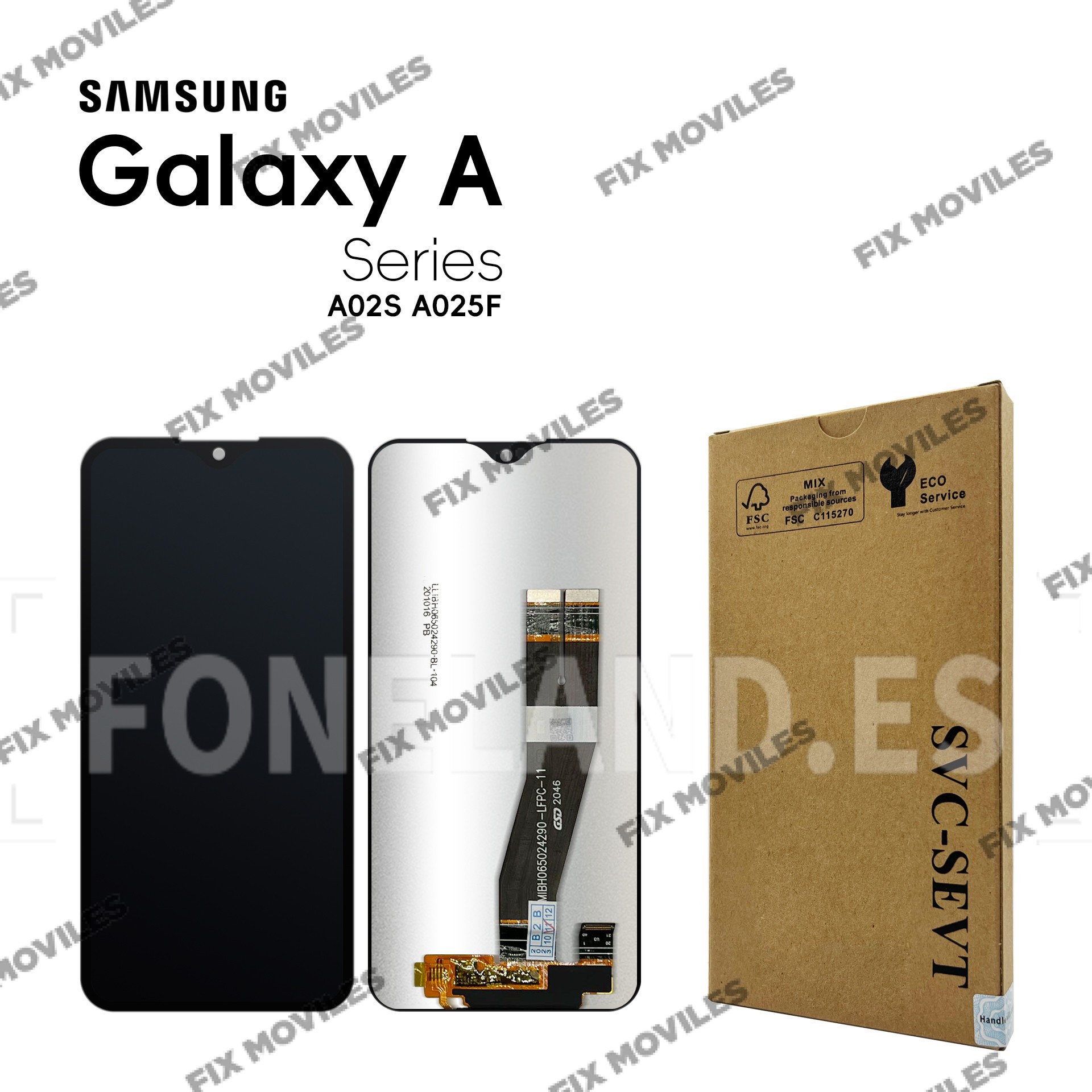 Pantalla Samsung A025F/E025F A02S/F02S 2020 (160mm) Negro BLACK NON EU CODE SERVICE PACK Pantalla Samsung A025F/E025F A02S/F02S 2020 (160mm) Negro BLACK NON EU CODE SERVICE PACK - Image 1
