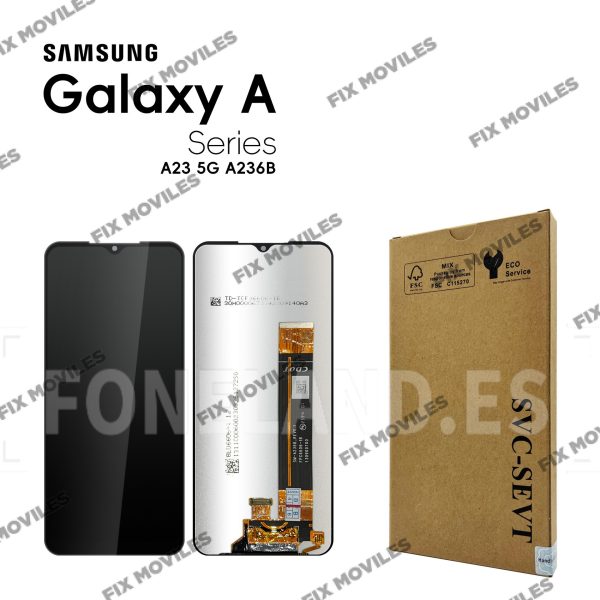 Pantalla Samsung A23 5G 2022 A236 Negro SERVICE PACK
