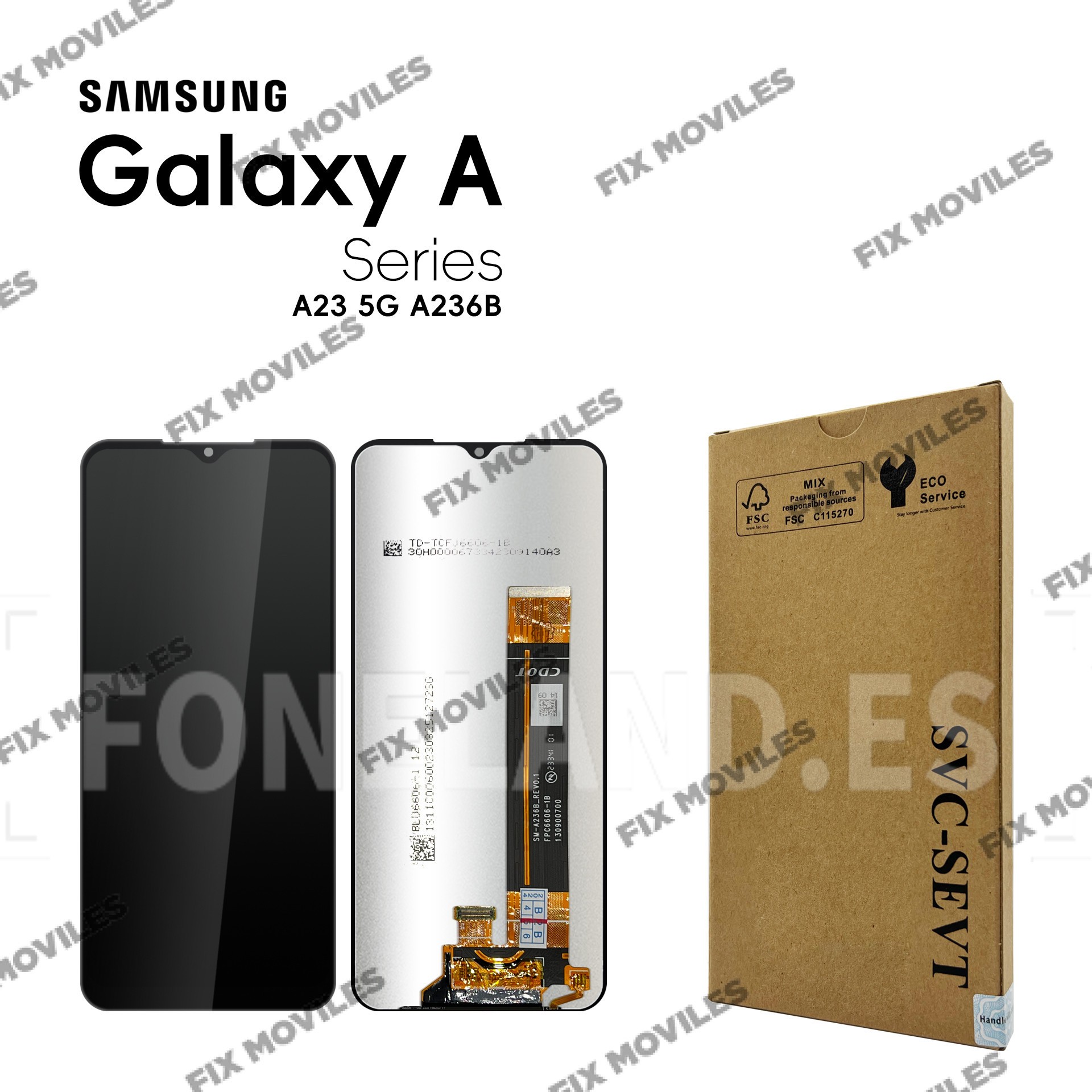 Pantalla Samsung A23 5G 2022 A236 Negro SERVICE PACK Pantalla Samsung A23 5G 2022 A236 Negro SERVICE PACK - Image 1