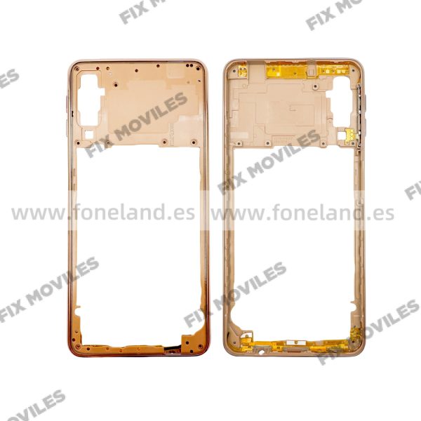 Carcasa Intermedia para Samsung A7 2018 A750F Dorado