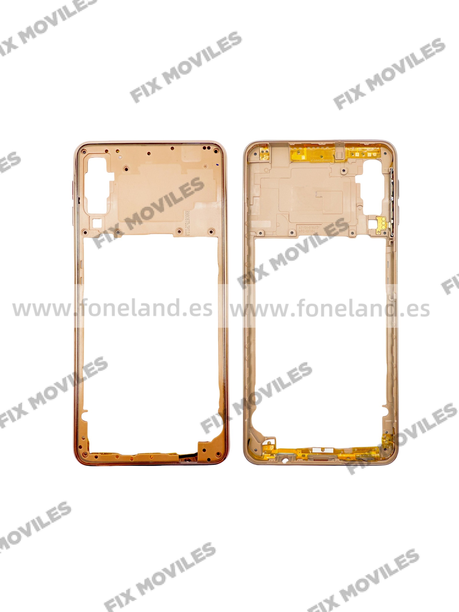 Carcasa Intermedia para Samsung A7 2018 A750F Dorado Carcasa Intermedia para Samsung A7 2018 A750F Dorado - Image 1