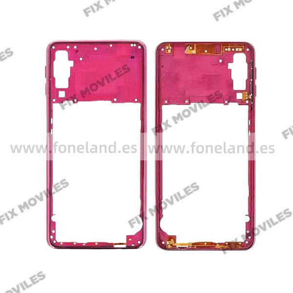 Carcasa Intermedia para Samsung A7 2018 A750F Rosa