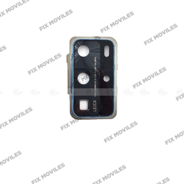 Lente Cristal Camara con Marco para Huawei P40 Pro Azul camara
