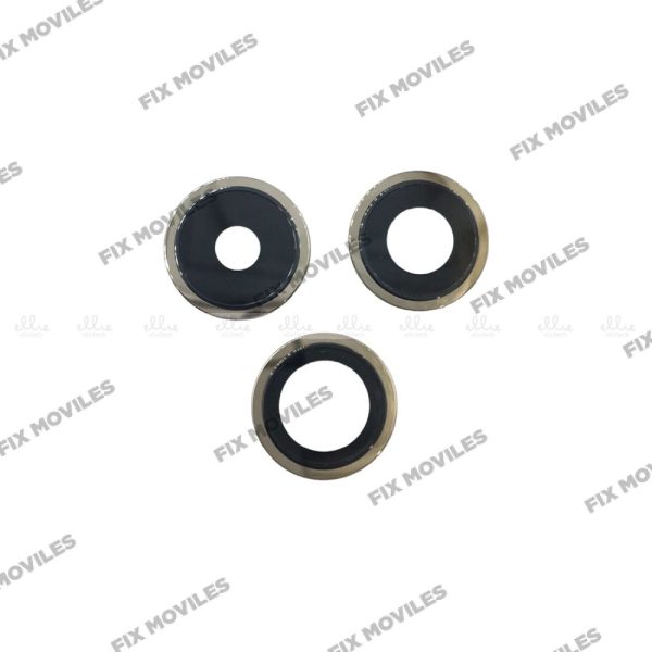 Lente Cristal Camara + Marco para iPhone 14 Pro/14 Pro Max Dorado