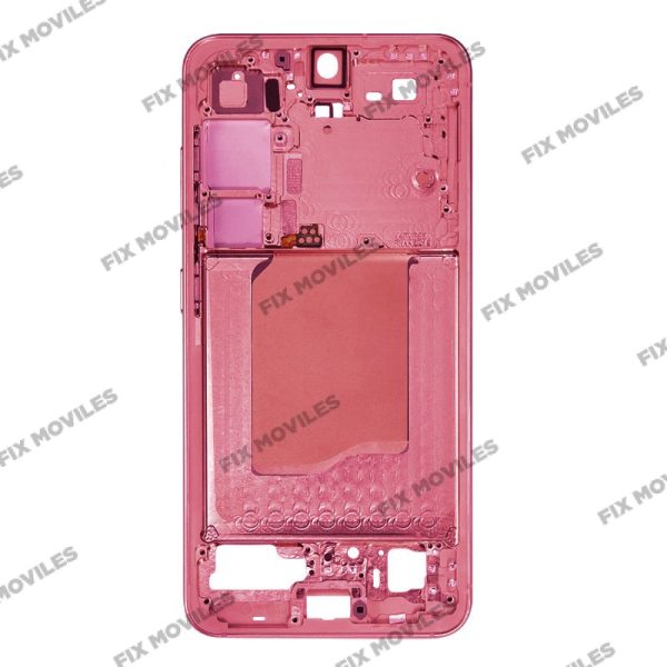 Carcasa Frontal para Samsung S25 5G S931B Rojo con adesivo pantalla completo