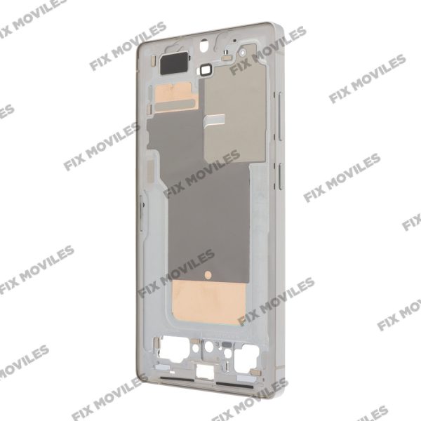 Carcasa Frontal para Samsung S25 Ultra 5G S938B Plateado con adesivo pantalla completo