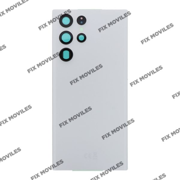 Tapa Trasera Samsung S22 Ultra 5G S908B Blanca con Lente