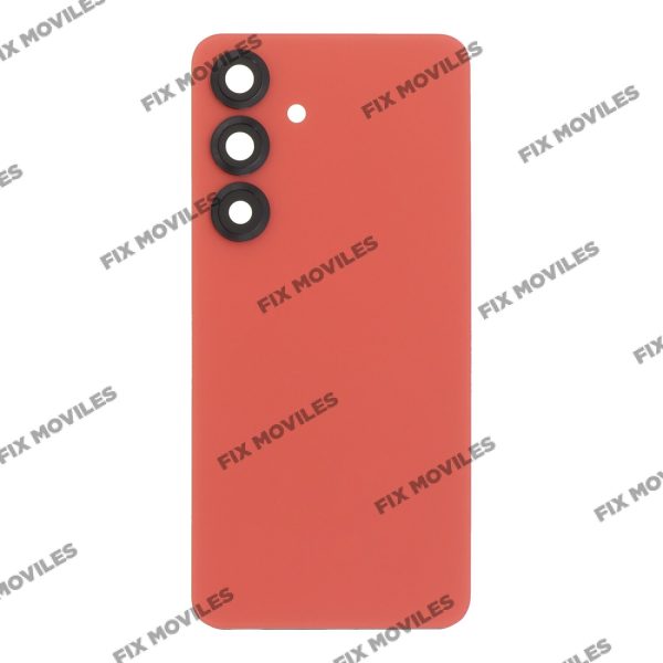 Tapa Trasera para Samsung S25 5G S931B Rojo con Lente