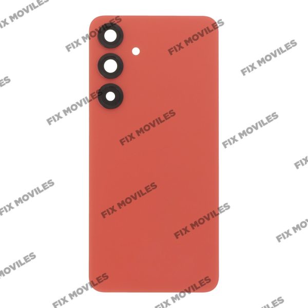 Tapa Trasera para Samsung S25 Plus 5G S936B Rojo claro con Lente