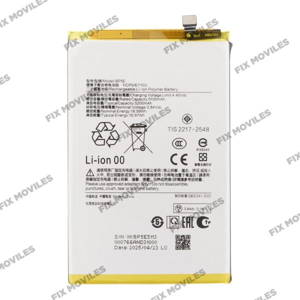 Batería para Xiaomi Redmi A5 4G BP5E 5200mAh