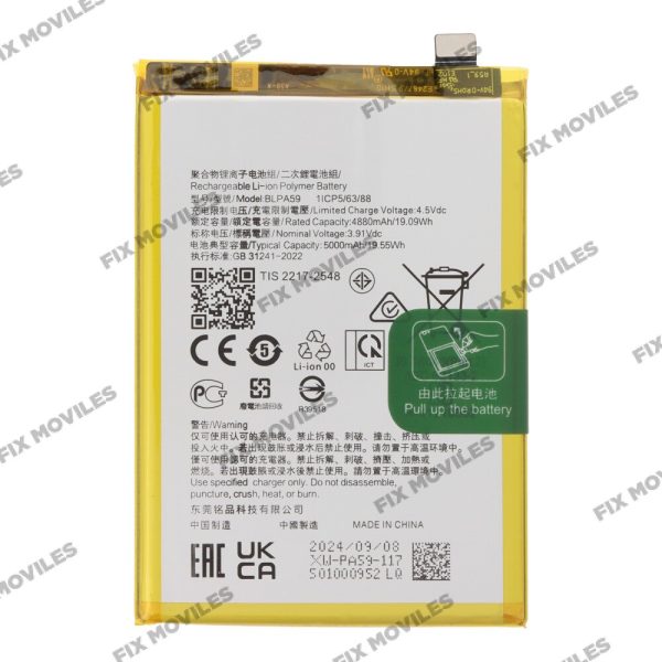 Batería OPPO Reno 12 5G CPH2625 BLPA59 5000mAh