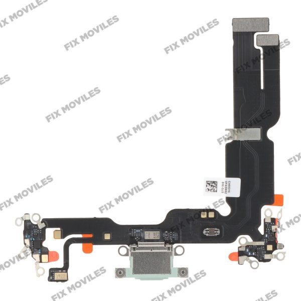 Flex de Carga para iPhone 15 Plus Verde Desmontaje