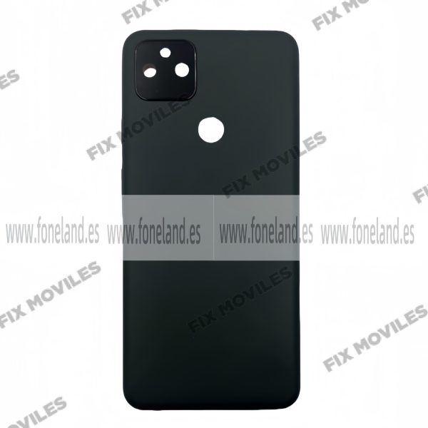 Tapa Trasera para Google Pixel 5A 5G Negro con Lente Original