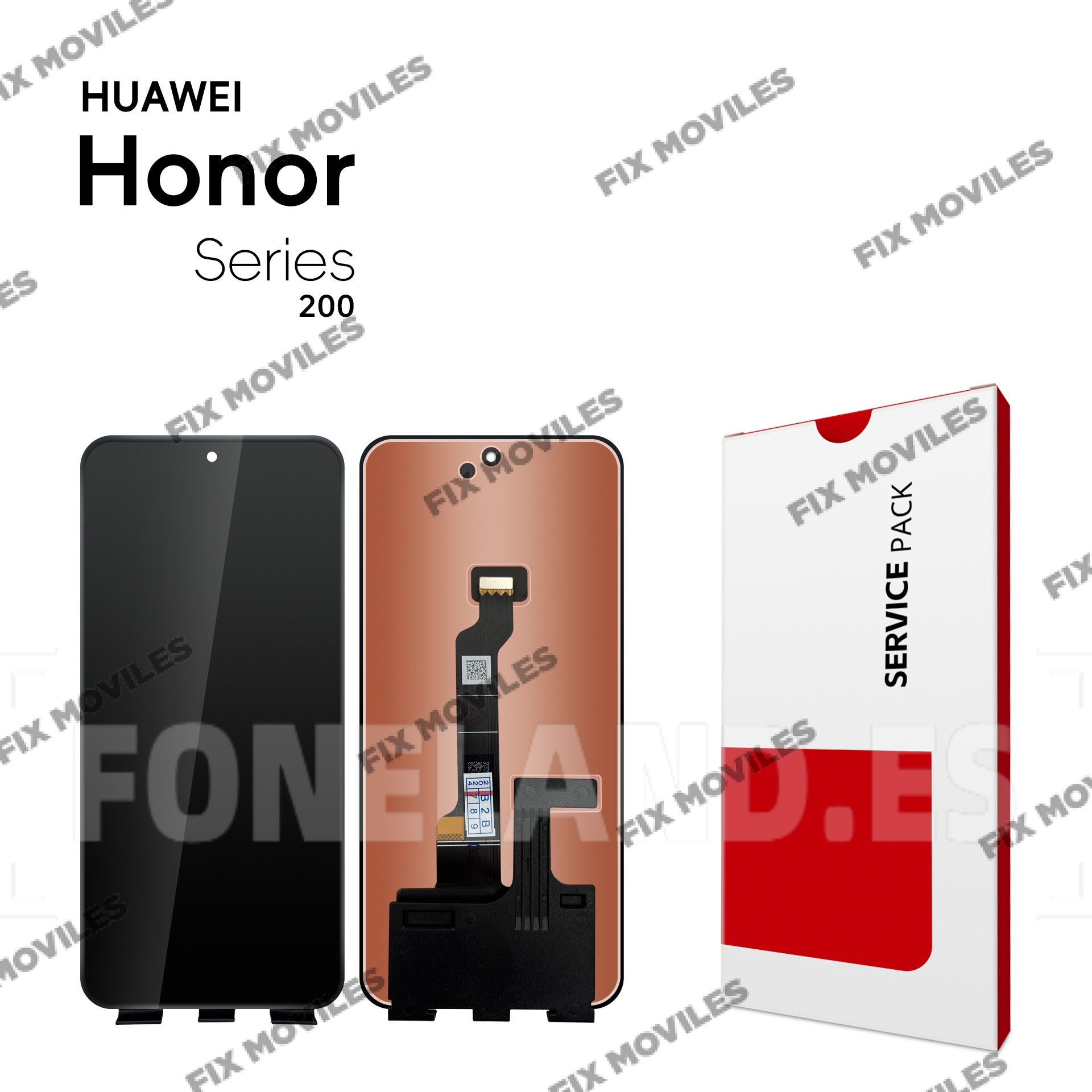 Pantalla Honor 200 Negro Sin Marco LCD+TACTIL Completo SERVICE PACK Pantalla Honor 200 Negro Sin Marco LCD+TACTIL Completo SERVICE PACK - Image 1