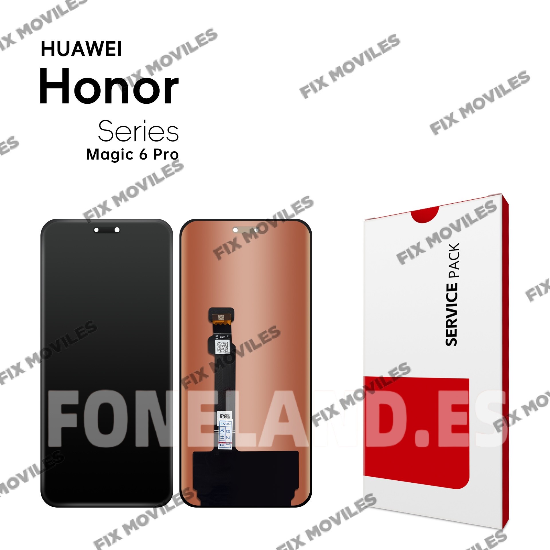 Pantalla Huawei Honor Magic 6 Pro 5G (BVL-AN16, BVL-N49) Negra Completa LCD+Tactil SERVICE PACK Pantalla Huawei Honor Magic 6 Pro 5G (BVL-AN16, BVL-N49) Negra Completa LCD+Tactil SERVICE PACK - Image 1