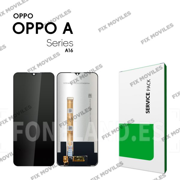 Pantalla OPPO A16 CPH2269 / A16S CPH2271 / A54S CPH2273 / A56 5G PFVM10 Negra Completa LCD+Tactil SERVICE PACK