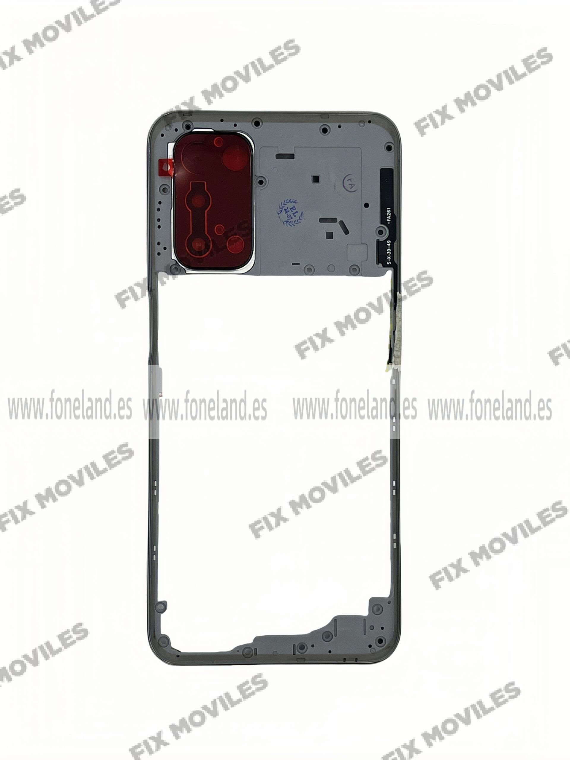 Carcasa Intermedia B/ Marco Central B para OPPO A54 5G / A74 5G Plata Carcasa Intermedia B/ Marco Central B para OPPO A54 5G / A74 5G Plata - Image 1