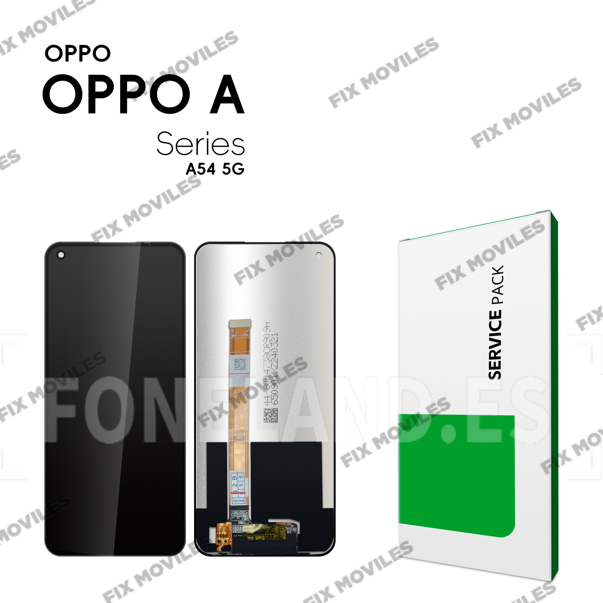 Pantalla OPPO A54 5G (CPH2195) / A74 5G (CPH2197 CPH2263) / A93 5G (PCGM00, PEHM00, PEHT00) Negra Completa LCD+Táctil SERVICE PACK Pantalla OPPO A54 5G (CPH2195) / A74 5G (CPH2197 CPH2263) / A93 5G (PCGM00, PEHM00, PEHT00) Negra Completa LCD+Táctil SERVICE PACK - Image 1