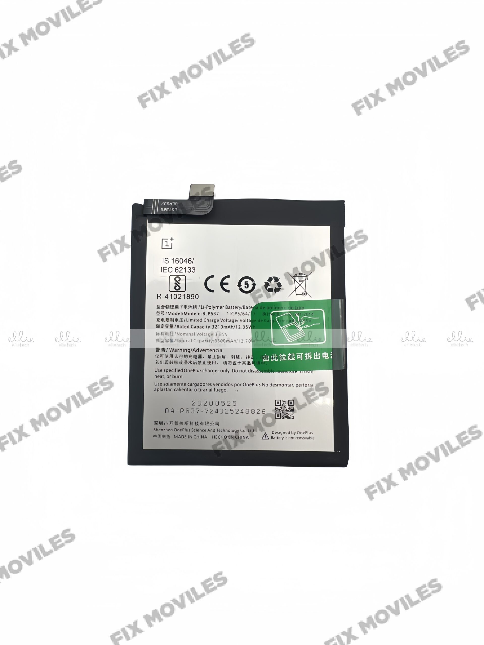 Batería One Plus 5/ 5T BLP637 Batería One Plus 5/ 5T BLP637 - Image 1
