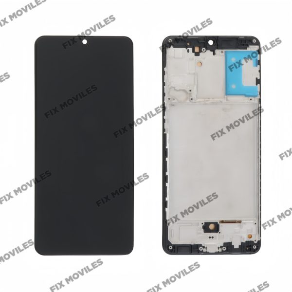Pantalla Samsung A31 A315F Con Marco Negro INCELL