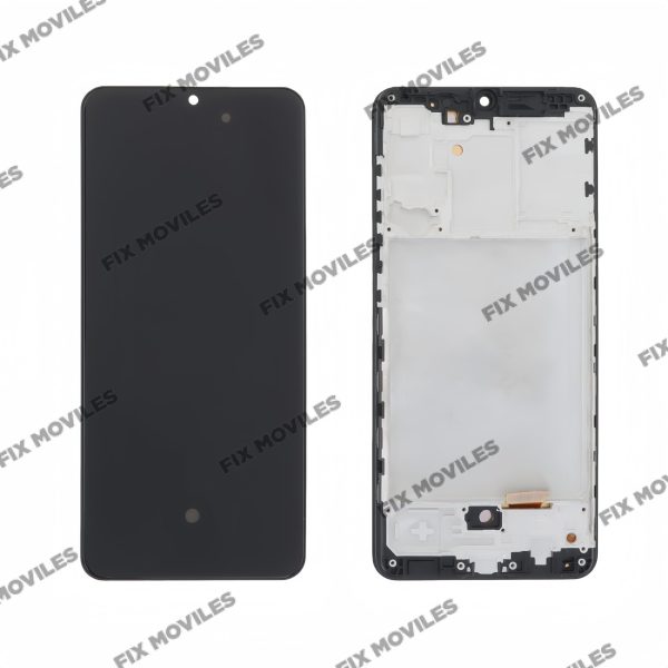 Pantalla Samsung A31 A315F Negro con Marco OLED