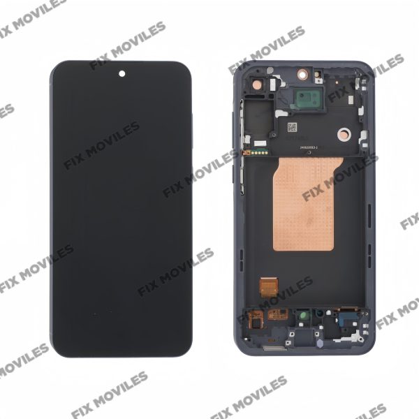 Pantalla Samsung A55 5G 2024 ( A556 ) Azul Claro con Marco Original Completa SERVICE PACK