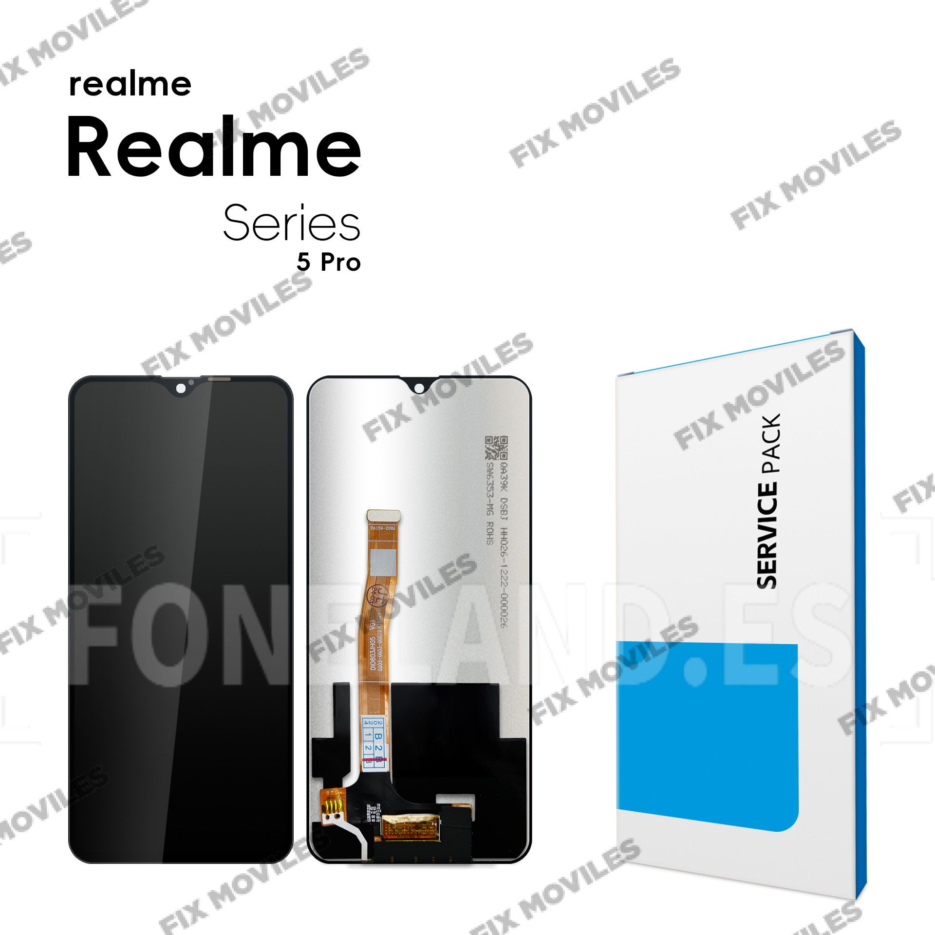 Pantalla Realme 5 Pro (RMX1971) Sin Marco LCD+TACTIL Completo SERVICE PACK Pantalla Realme 5 Pro (RMX1971) Sin Marco LCD+TACTIL Completo SERVICE PACK - Image 1