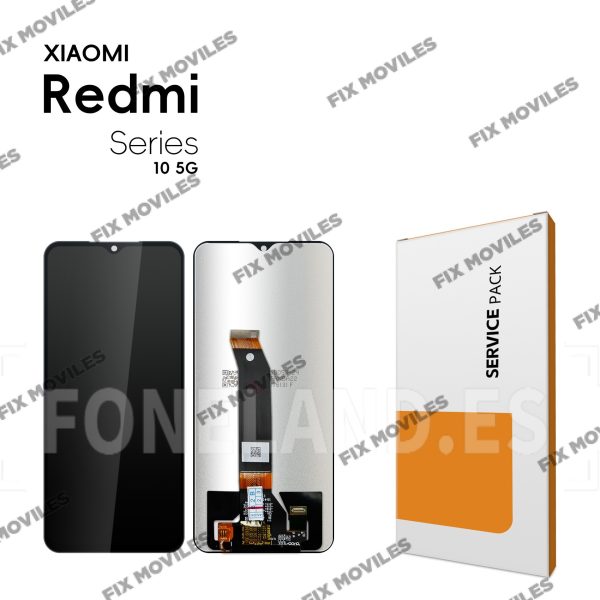 Pantalla Xiaomi Poco M4 5G (22041219PG) / Poco M5 4G (22071219CG) / Redmi 10 5G (22041219G, 22041219NY) / Note 11E 5G 2022 (22041219C) Negra sin Marco SERVICE PACK
