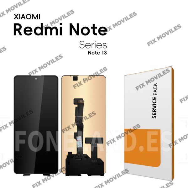 Pantalla Redmi Note 13 5G (2312DRAABG, 2312DRAABI) / 12 TURBO / POCO F5 5G (23049PCD8G, 23049PCD8I) Sin Marco LCD+TACTIL Completo SERVICE PACK