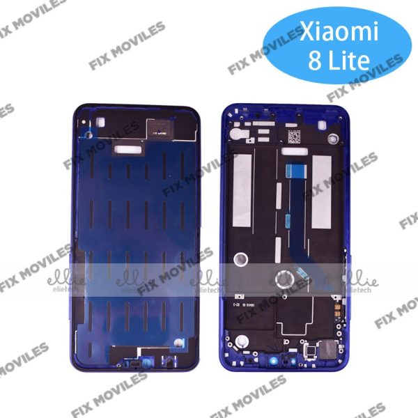 Carcasa Intermedia para Xiaomi Mi 8 Lite Azul Original