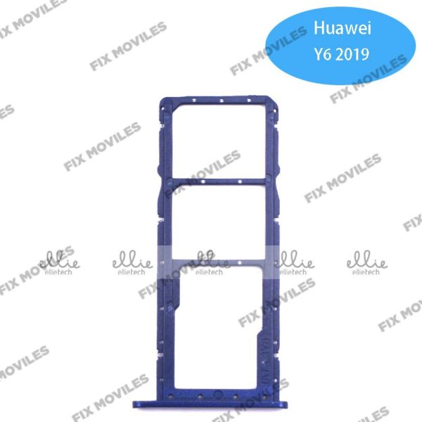 Bandeja de la tarjeta SIM para HUAWEI Honor 8A 2019/Y6 Pro 2019/Y6 2019/Y6S 2019 Azul