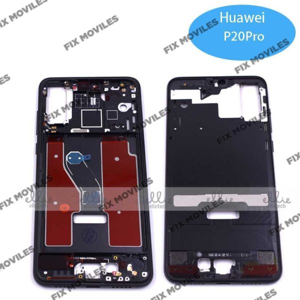Carcasa Intermedia para Huawei P20 PRO Negro