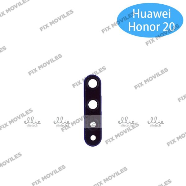 Lente Cristal Camara con Marco para Huawei Honor 20 / Nova 5T Azul camara