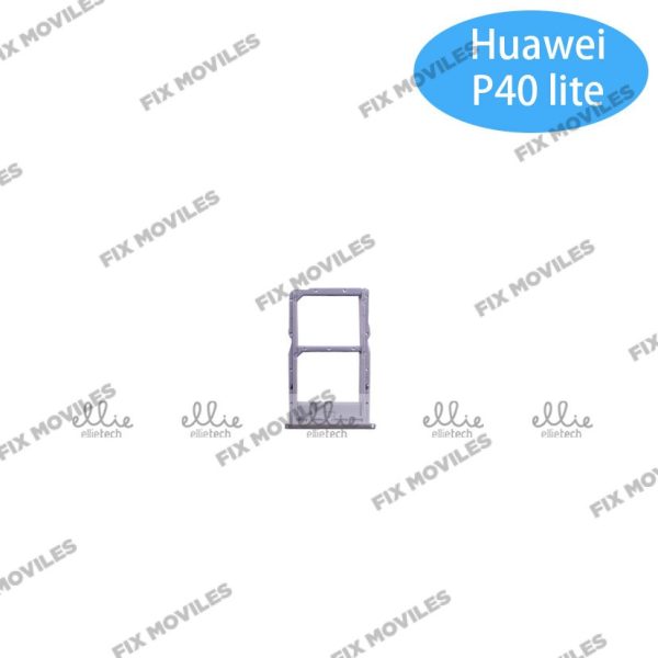 Bandeja de SIM para Huawei P40 Lite / Nova 6SE Plateada