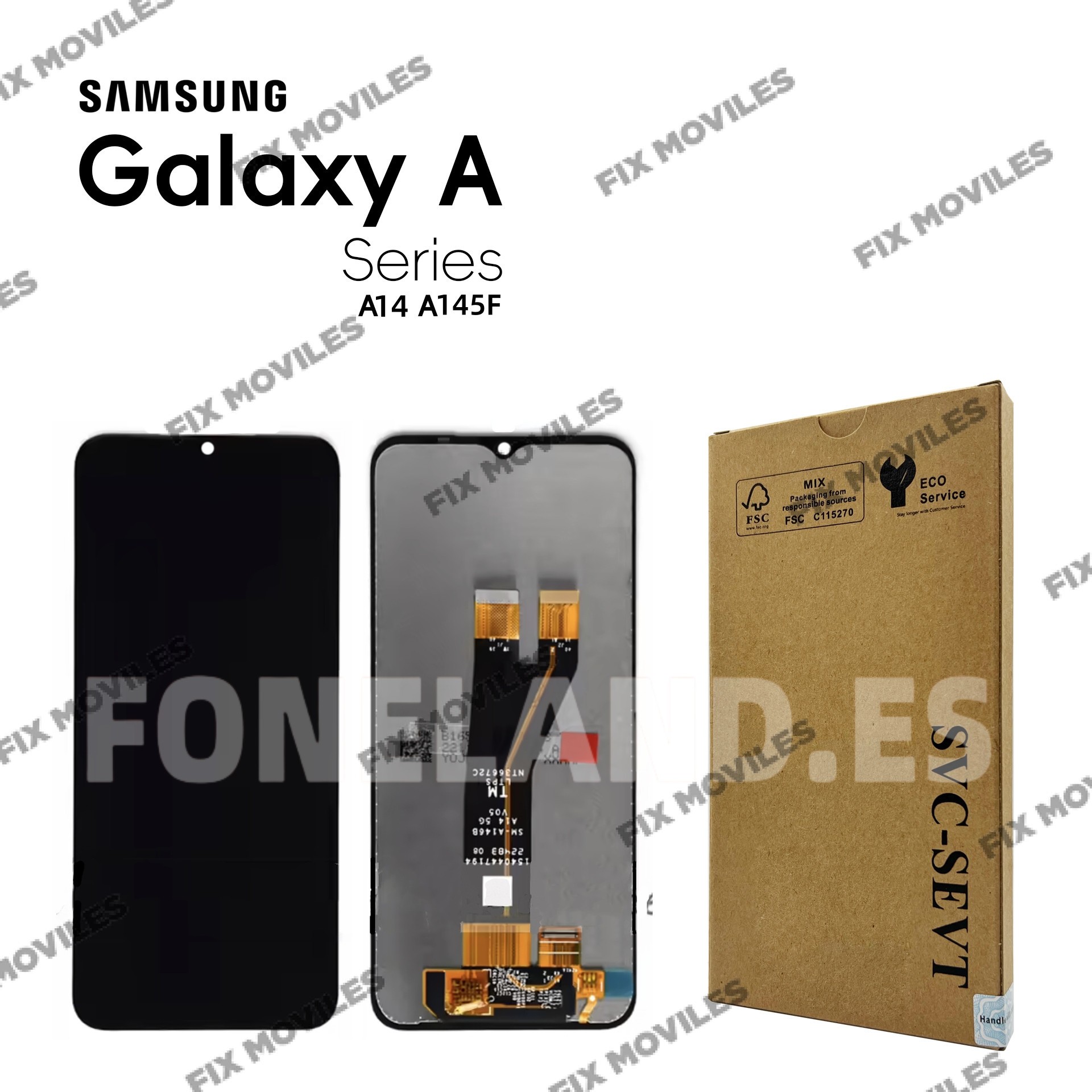 Pantalla Samsung A14 4G/5G 2023 A146B / A145F Negro LCD+Tactil SERVICE PACK Pantalla Samsung A14 4G/5G 2023 A146B / A145F Negro LCD+Tactil SERVICE PACK - Image 1