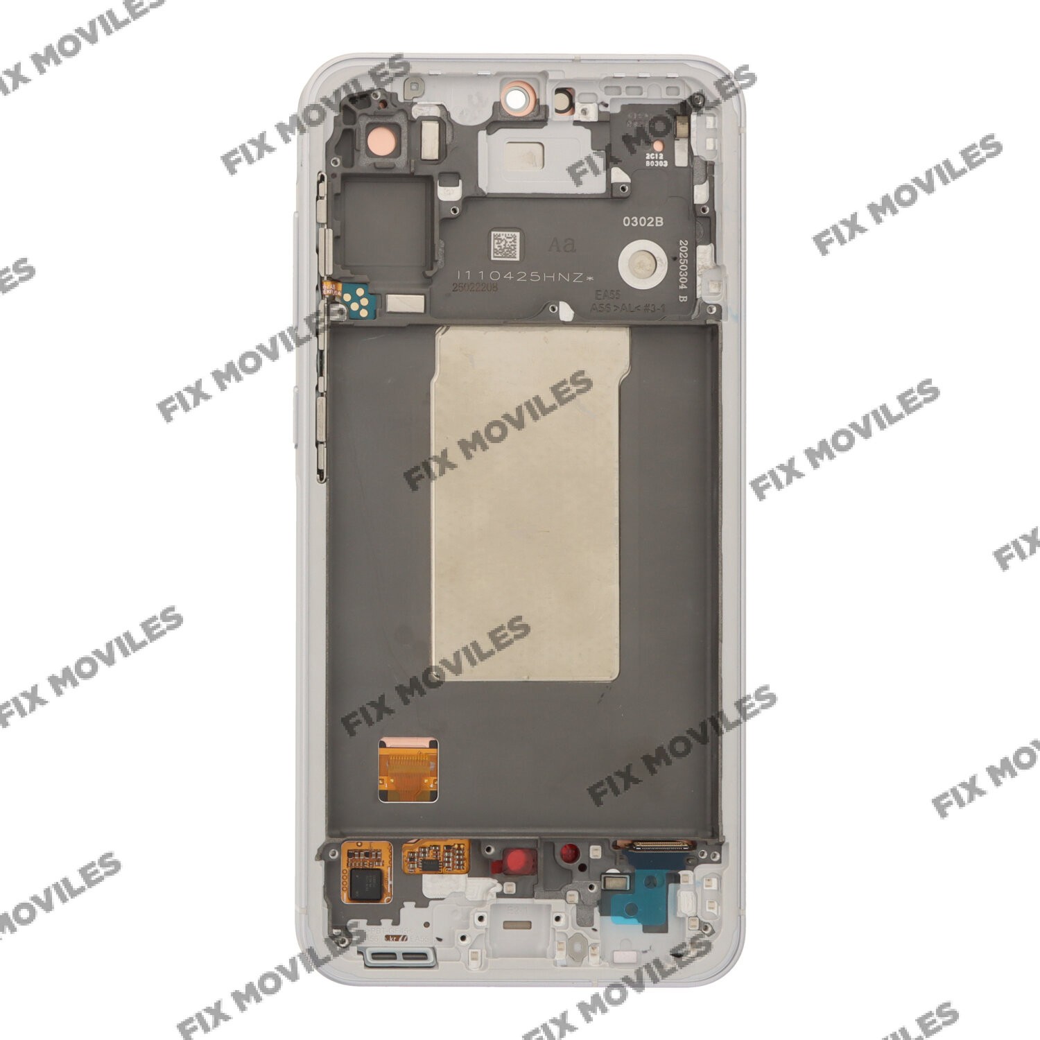 Pantalla Samsung A56 5G / A566B Plata/Blanco con Marco SERVICE PACK Pantalla Samsung A56 5G / A566B Plata/Blanco con Marco SERVICE PACK - Image 1