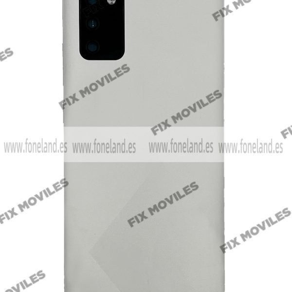 Tapa Trasera para Samsung A02S A025F Blanco Con Lente (SIN LOGO)