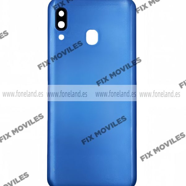 Tapa Trasera para Samsung A30 A305F Azul Con Lente (SIN LOGO)