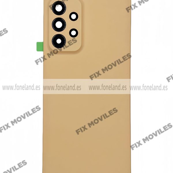 Tapa Trasera para Samsung A53 5G A536B Naranja Con Lente (SIN LOGO)