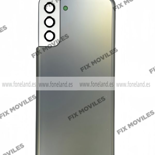 Tapa Trasera para Samsung S21 PLUS G996B Plata Con Lente (SIN LOGO)