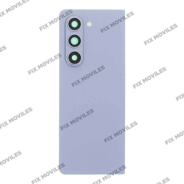 Cubierta de bateria Trasera Para SM ? Z Fold5 F946B Azul con lente Tapa Calidad Premium