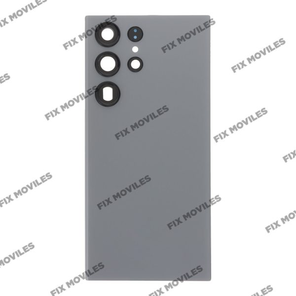 Cubierta de bateria Trasera SM ? S23 Ultra S918B Gris con lente Tapa Calidad Premium