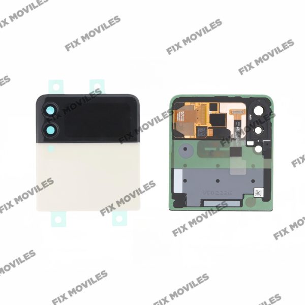 Tapa Superior Con Pantalla Samsung Z Flip 3 5G F711 Blanco Exterior Original Completa SERVICE PACK