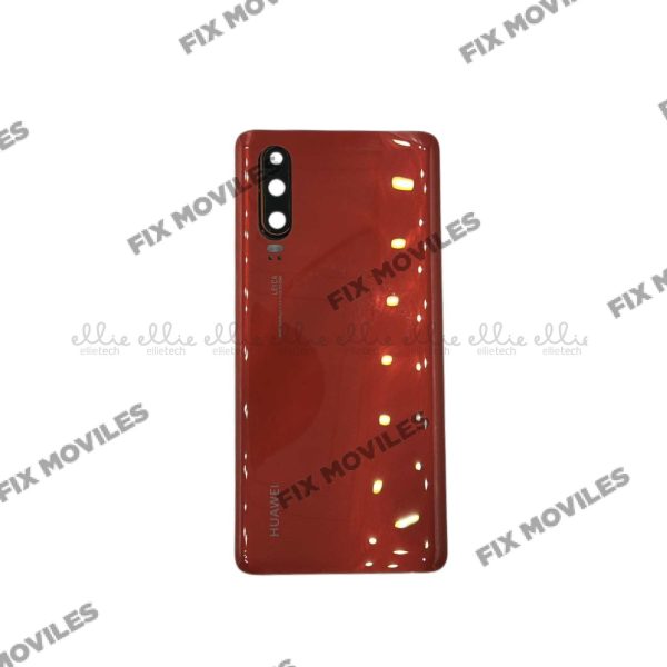 Tapa Trasera Huawei P30 Rojo Con Lente