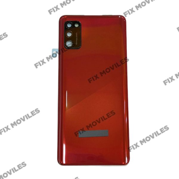 Tapa Trasera Samsung A41 A415F Rojo con Lente