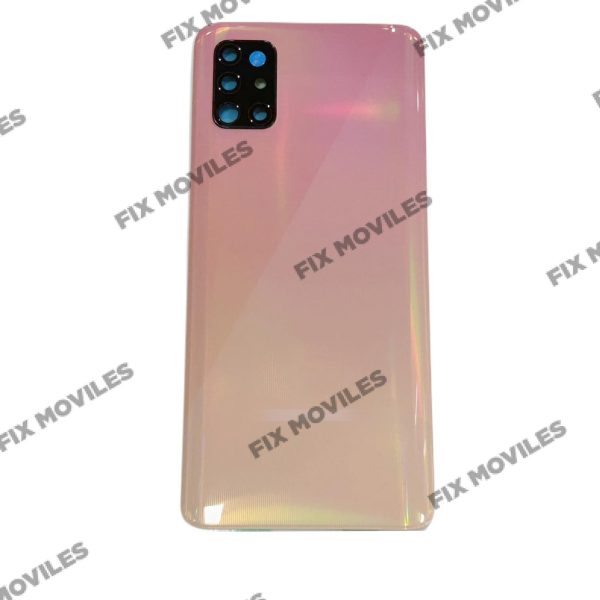 Tapa Trasera Samsung A51 A515 Rosa Material Original con Lente