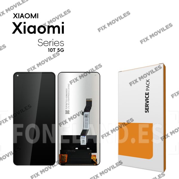 Pantalla Xiaomi Mi 10T 5G (M2007J3SY) / XIAOMI 10T PRO 5G (M2007J3SG, M2007J3SP, M2007J3SI, M2007J17C) / Redmi K30S 2020 Sin Marco Negra Completa LCD+Tactil SERVICE PACK