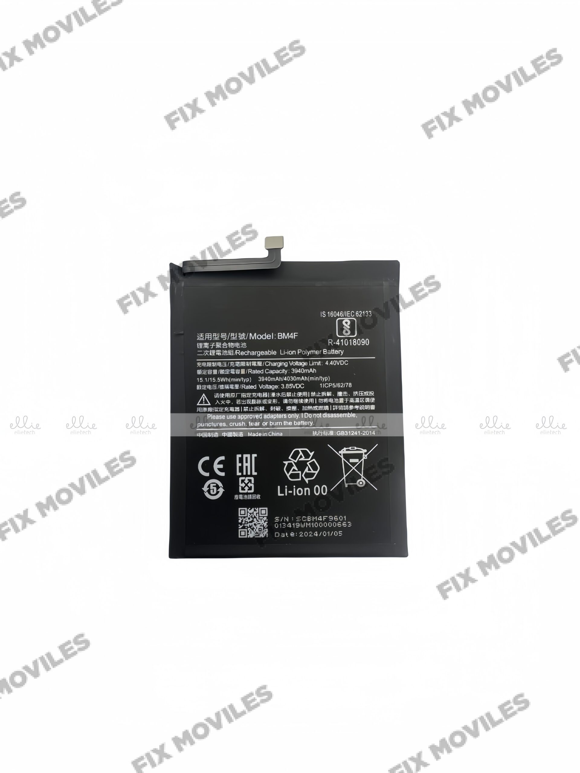 Batería Xiaomi A3 CC9E / Xiaomi 9 Lite CC9 BM4F Batería Xiaomi A3 CC9E / Xiaomi 9 Lite CC9 BM4F - Image 1