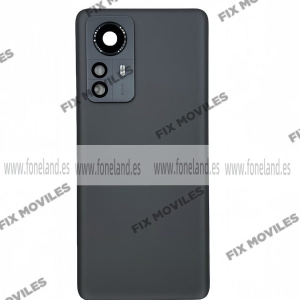 Tapa Trasera para Xiaomi Mi 12 Pro 5G Negra con Lente Original
