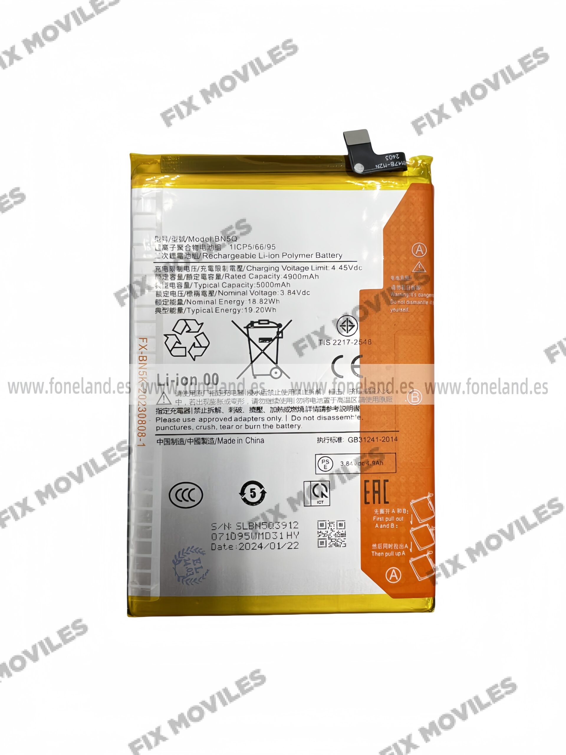 Batería Xiaomi Redmi 13C / Xiaomi POCO C65 BN5Q Batería Xiaomi Redmi 13C / Xiaomi POCO C65 BN5Q - Image 1